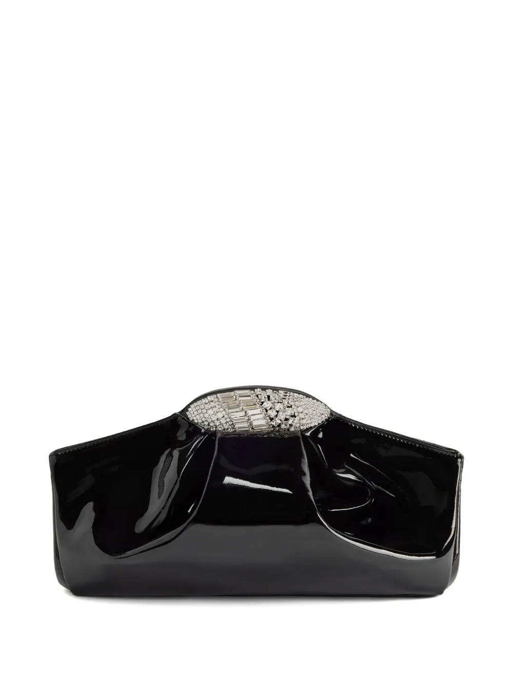 Giuseppe Zanotti GZ DUMPLING goatskin clutch bag | Black | Image 1