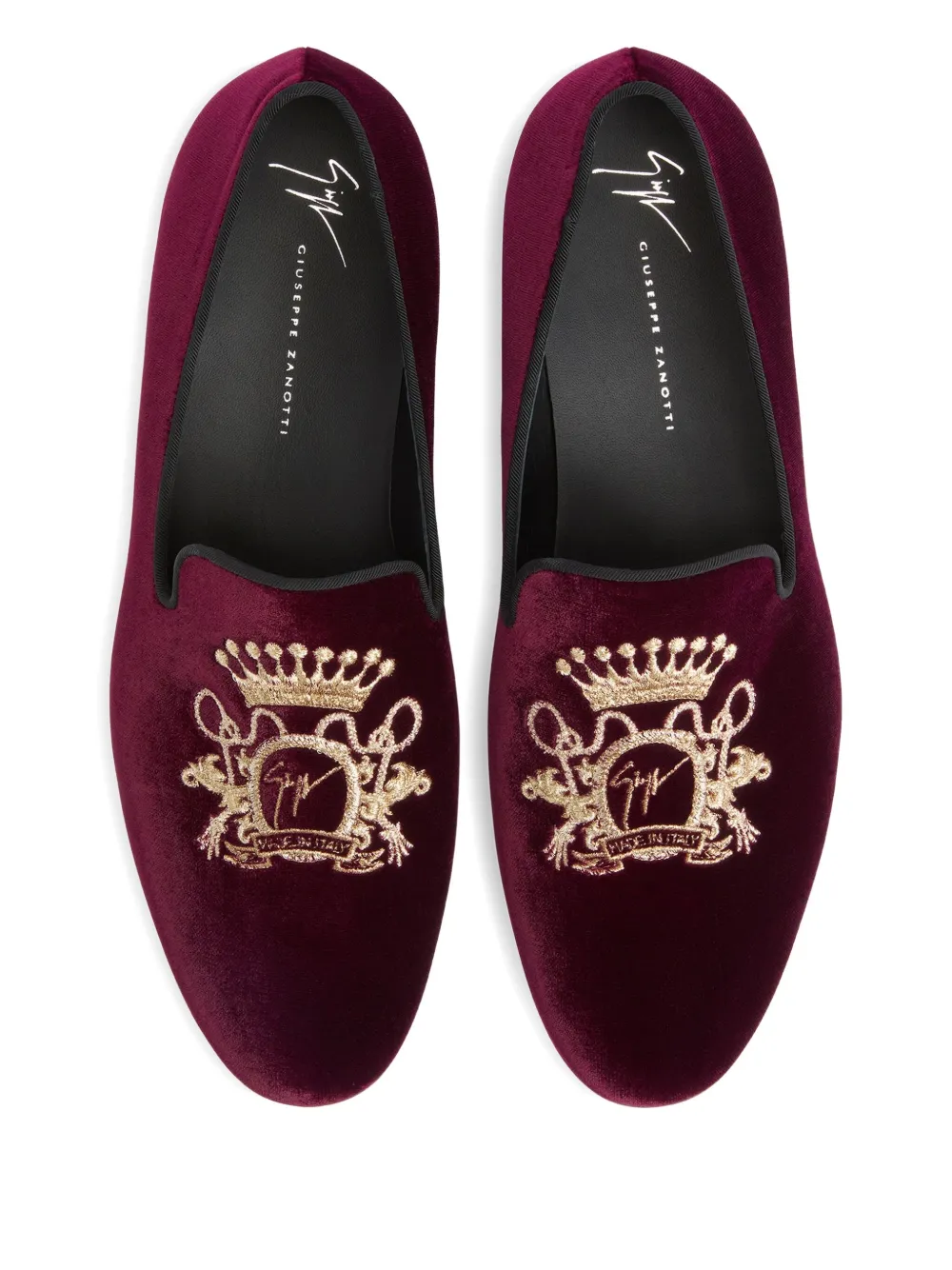 Giuseppe Zanotti TERENCE loafers met geborduurd detail Rood