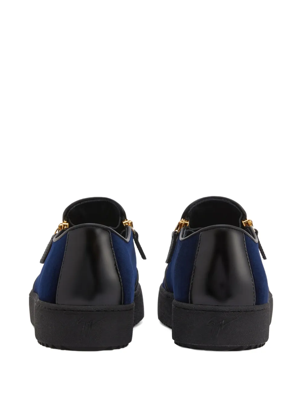 Giuseppe Zanotti Gz-kobe slip-on sneakers met rits en kenmerkende detail Blauw