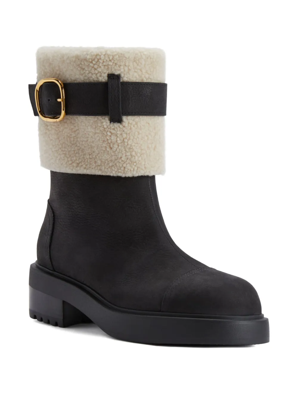 Giuseppe Zanotti Courmayeur Buckle-detail Boot In Black