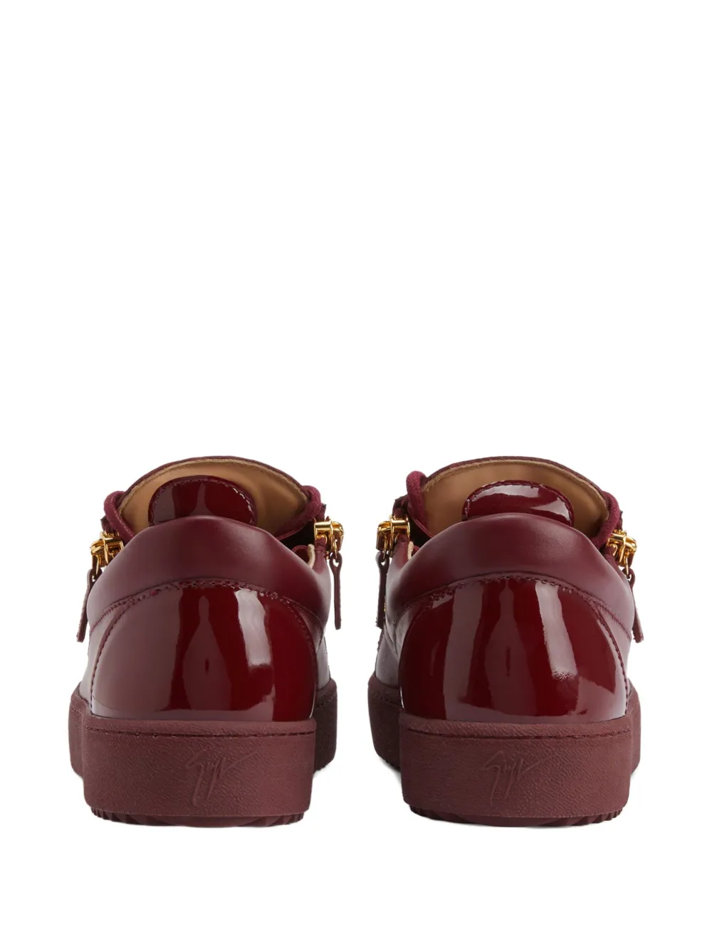 Giuseppe Zanotti FRANKIE sneakers van glanzend leer Rood