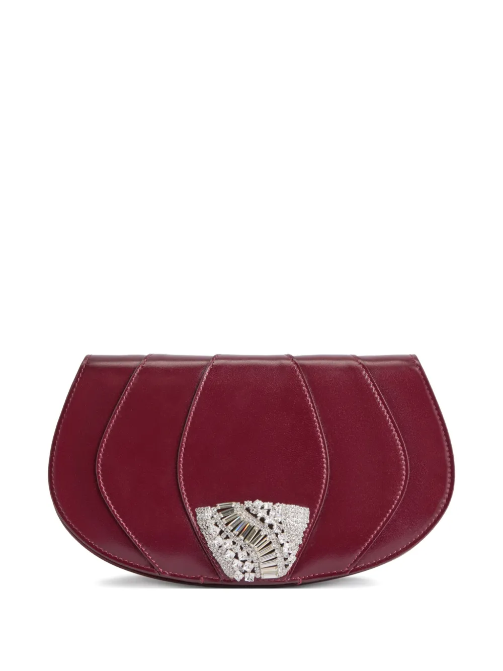 Giuseppe Zanotti pochette Orbits en cuir | rouge | Image 1