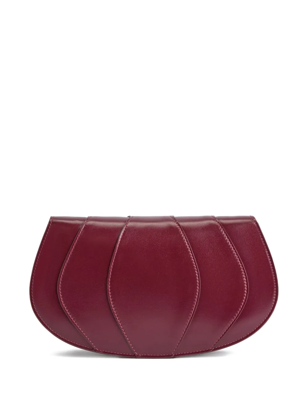Giuseppe Zanotti Orbits Leather Clutch Bag In Red