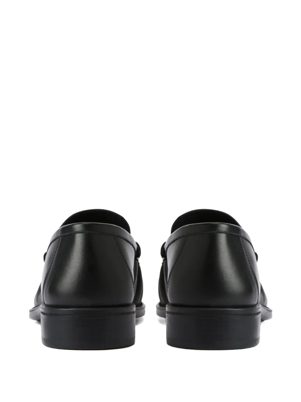 Giuseppe Zanotti Weeston leren loafers met ketting Zwart