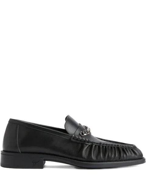 Giuseppe Zanotti Weeston chain leather loafers