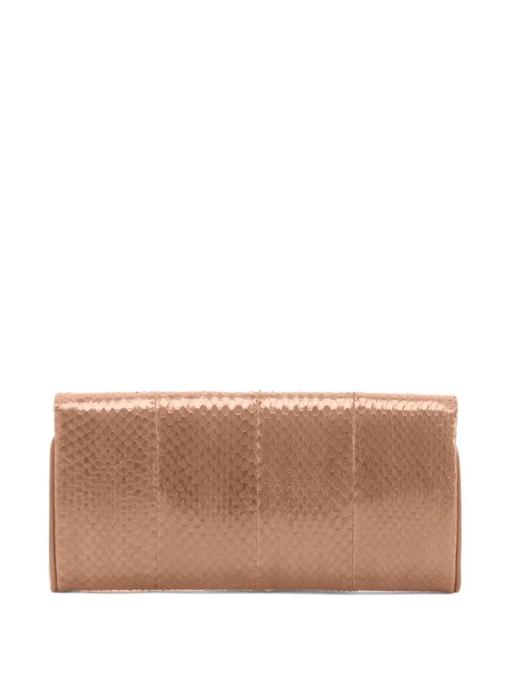 Giuseppe Zanotti FLUTIE snakeskin clutch bag - Beige