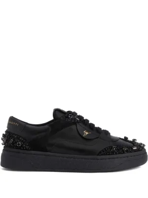 Prada Leather Sneakers | Black | FARFETCH RO