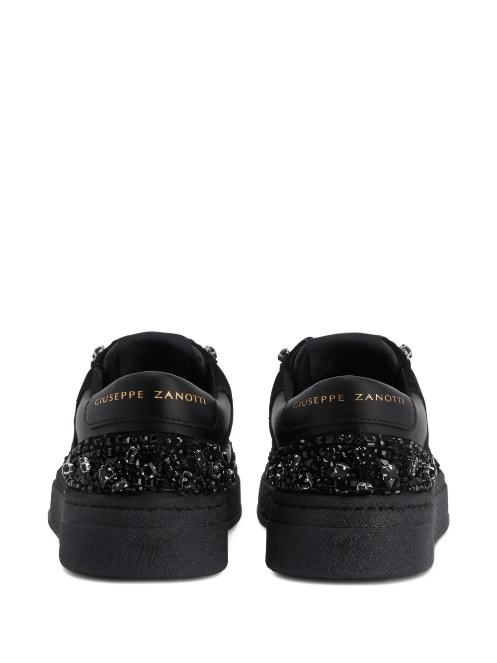 Giuseppe Zanotti GZ94 sneakers met geborduurde stras Zwart