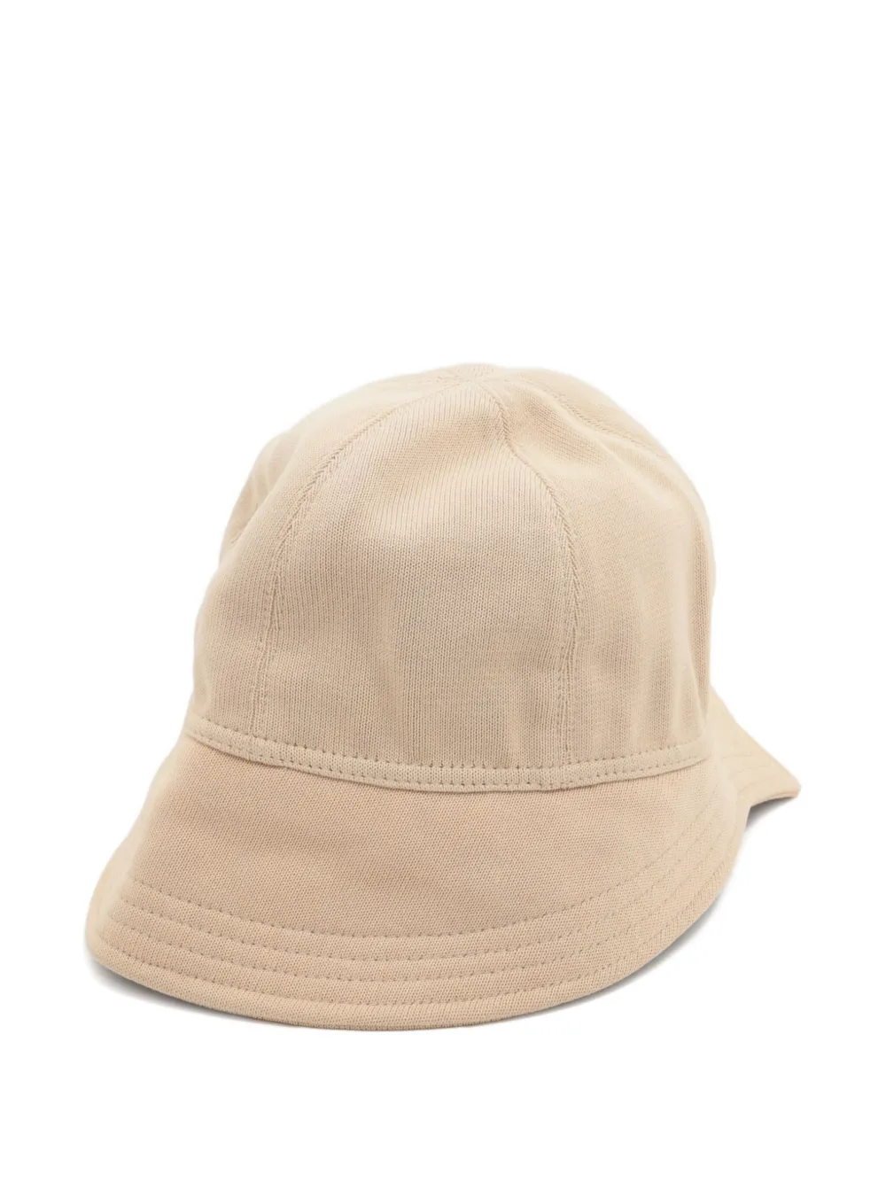 Pre-owned Chanel 2000s Interlocking Cc Bucket Hat In Neutral