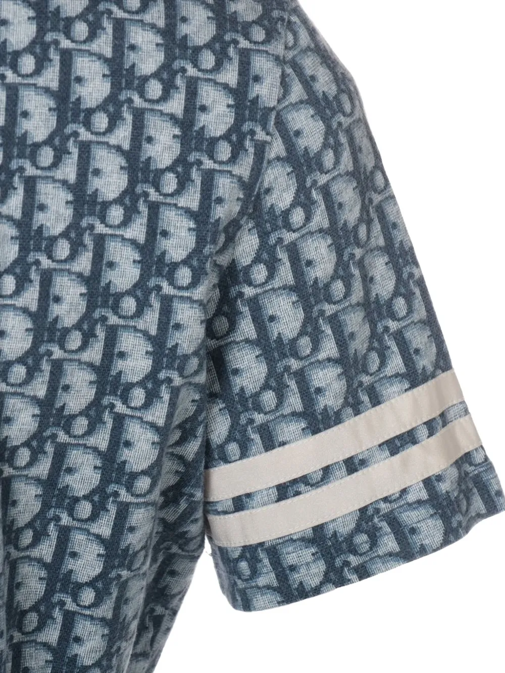 Pre-owned Dior 2000s Trotter-monogram Short-sleeve T-shirt In Blue