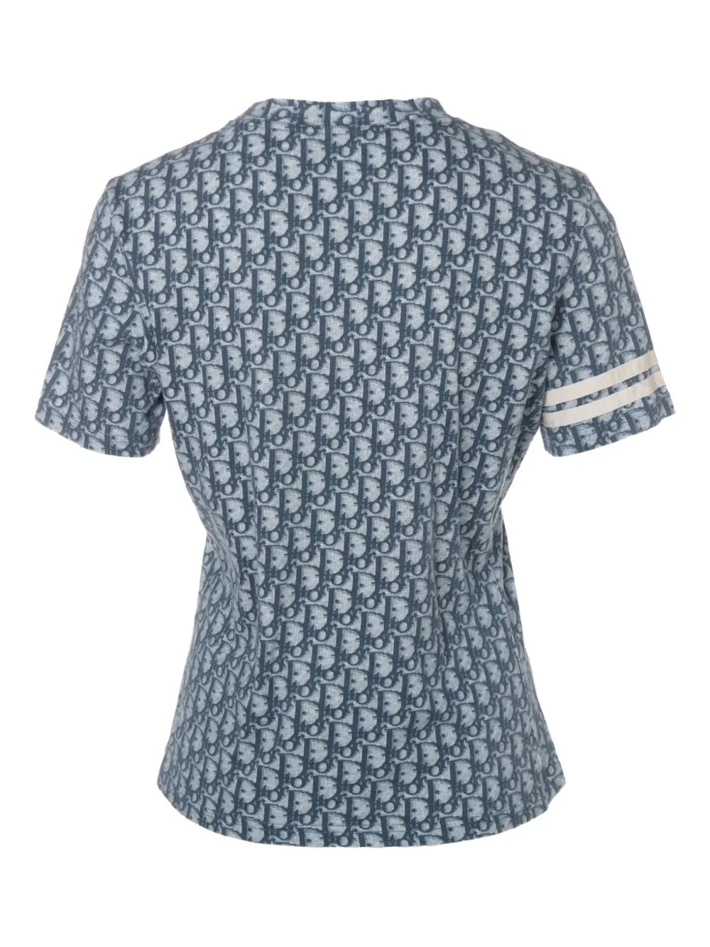 Pre-owned Dior 2000s Trotter-monogram Short-sleeve T-shirt In Blue