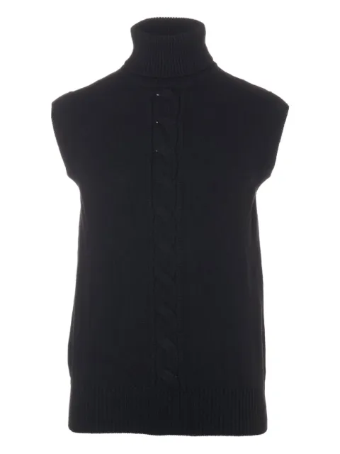 Celine Pre-Owned chaleco en tejido de ochos con cuello de tortuga 2000-2015
