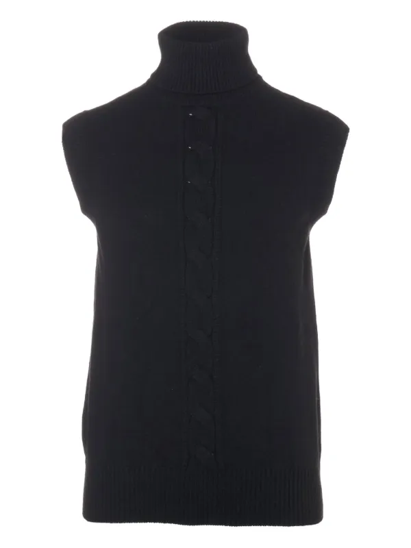 Celine Pre-Owned Chaleco De Punto De Ochos Con Cuello Alto 2000