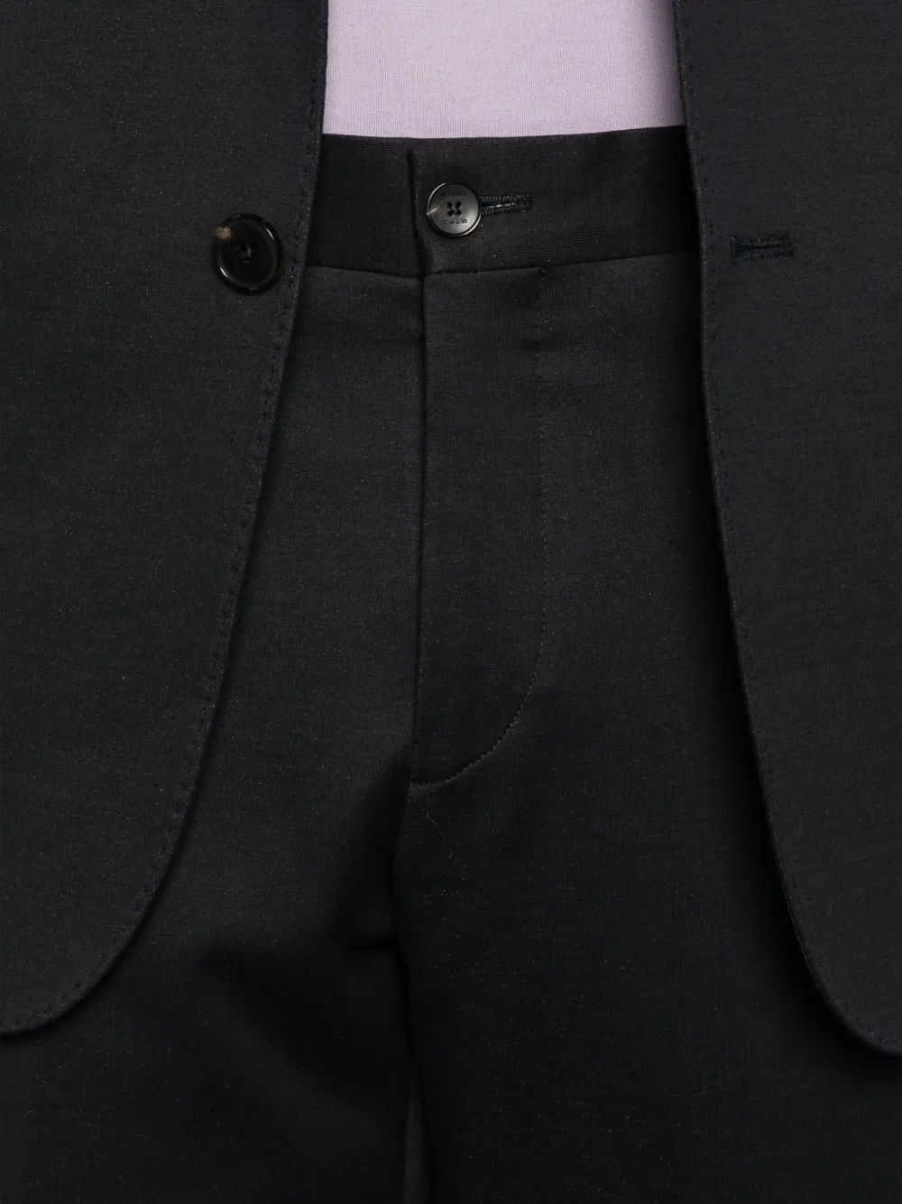 ETRO Katoenen pak met enkele rij knopen Zwart