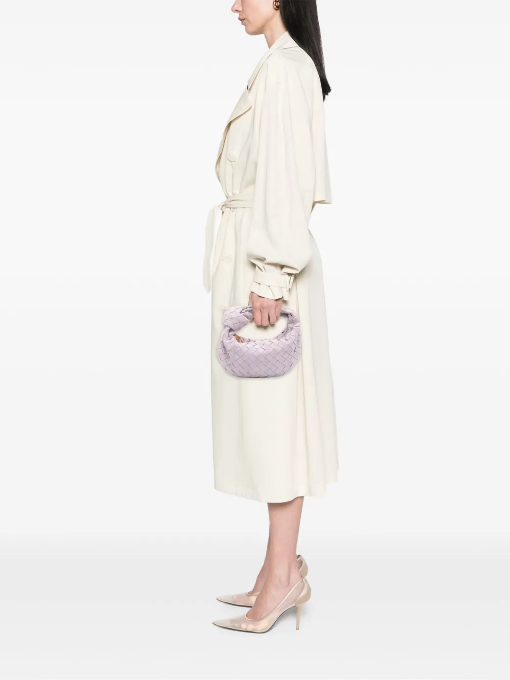 Bottega Veneta Pre-Owned 2012-2025 Mini Suede Intrecciato Jodie hobo bag | Pre-Owned | Image 2
