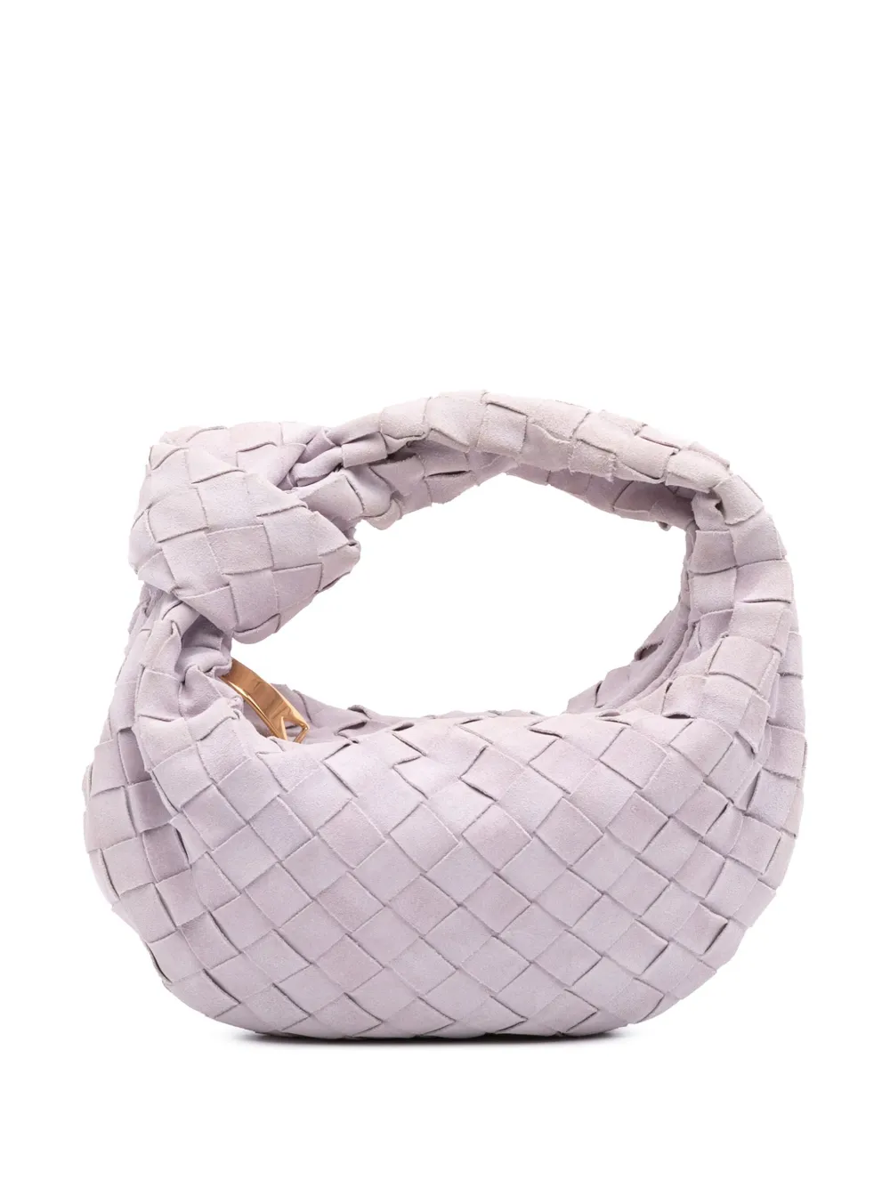 Bottega Veneta Pre-Owned 2012-2025 Mini Suede Intrecciato Jodie hobo bag | Purple | Image 1