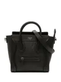 Celine Pre-Owned 2017 Nano Leather Luggage Tote satchel - Black