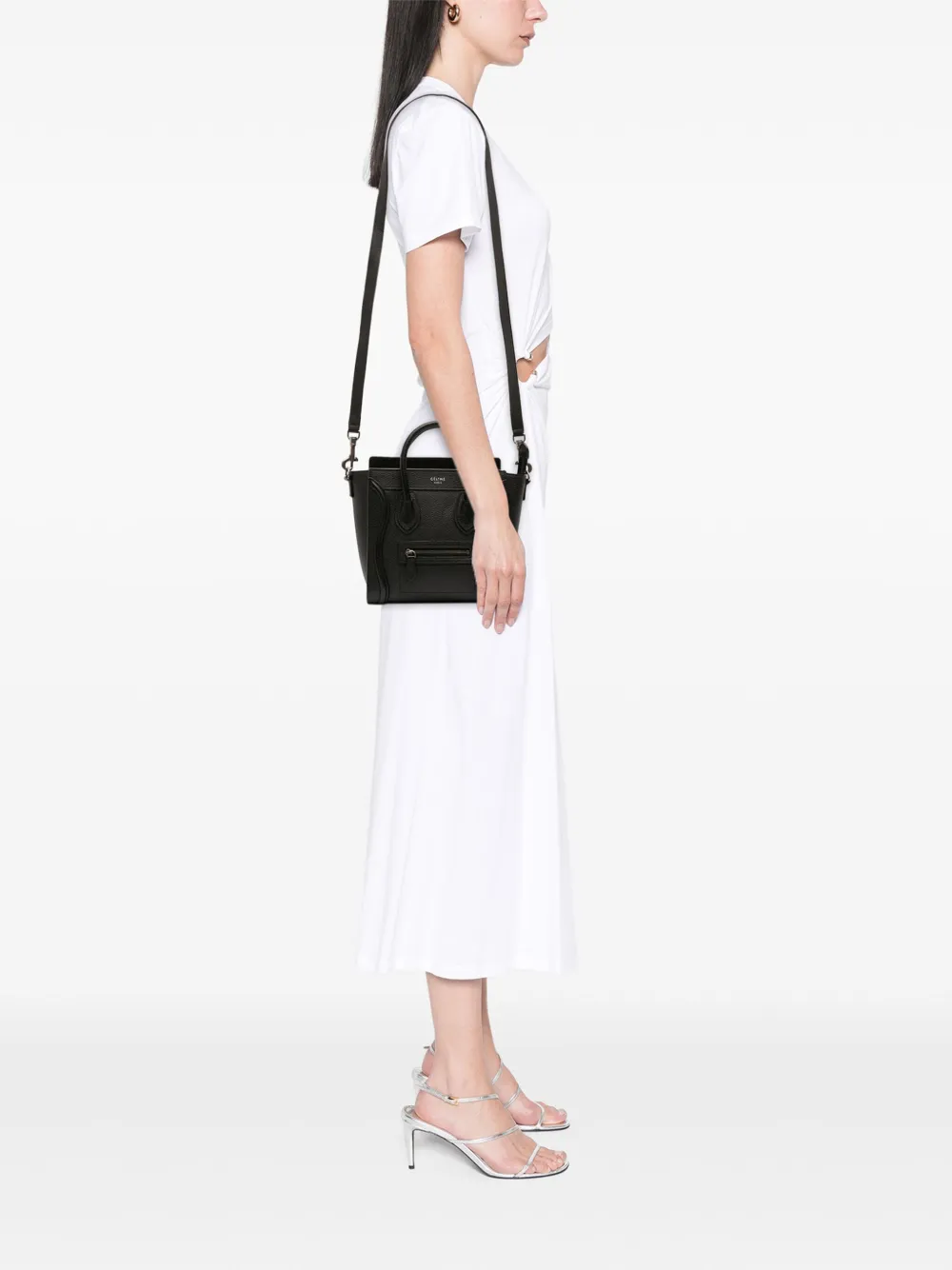 Celine Pre-Owned 2017 Nano Leather Luggage Tote satchel | Pre-Owned | Image 2