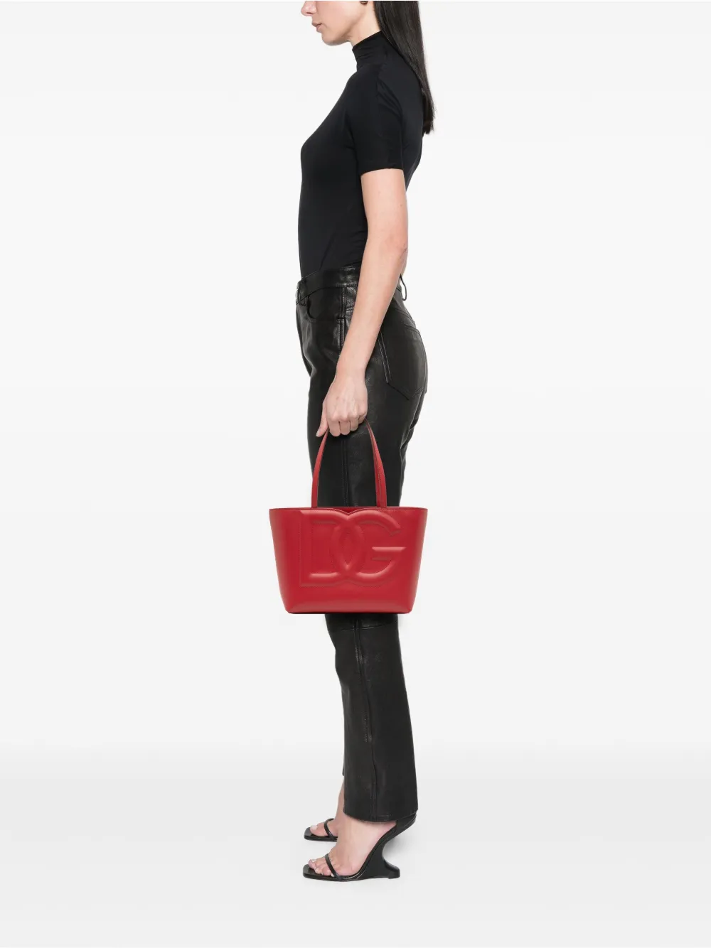 Dolce & Gabbana Pre-Owned 2021-2025 Small Calfskin DG Logo Shopper tote bag | Pre-Owned | Image 2