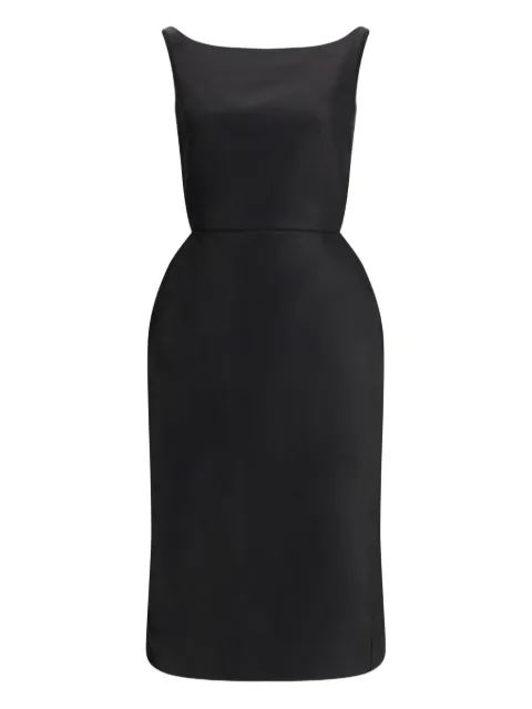 Magda Butrym vestido midi con cuello cuadrado