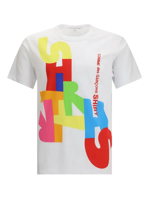 Comme Des Garçons Shirt グラフィック Tシャツ | ホワイト | FARFETCH JP
