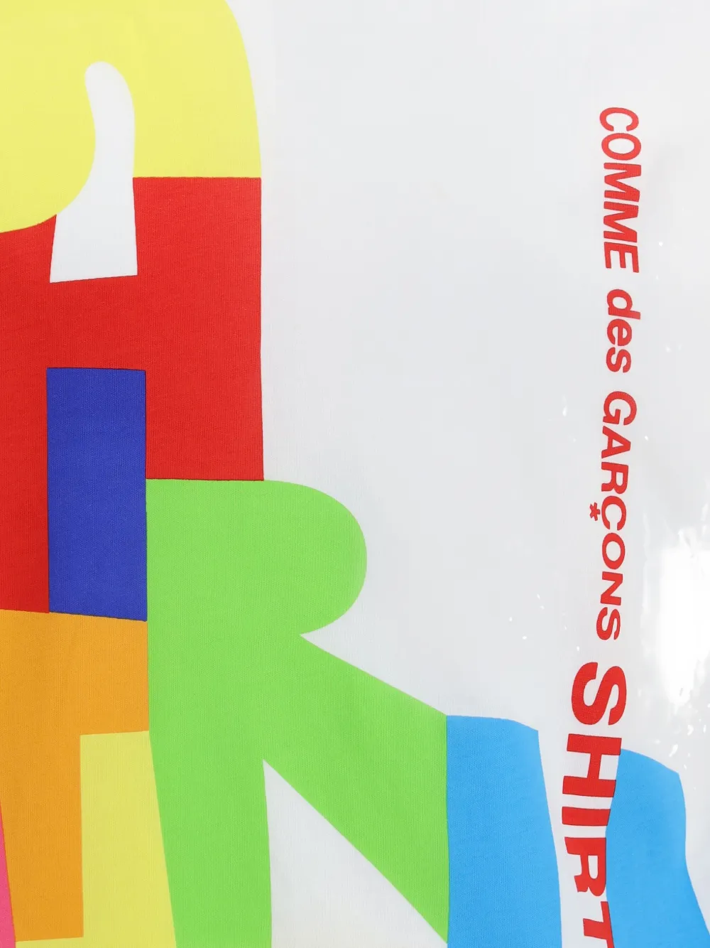 Comme Des Garçons Shirt Graphic-letters T-shirt In White
