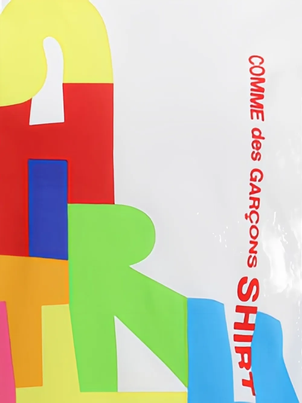 Comme Des Garçons Shirt Graphic-letters T-shirt In White