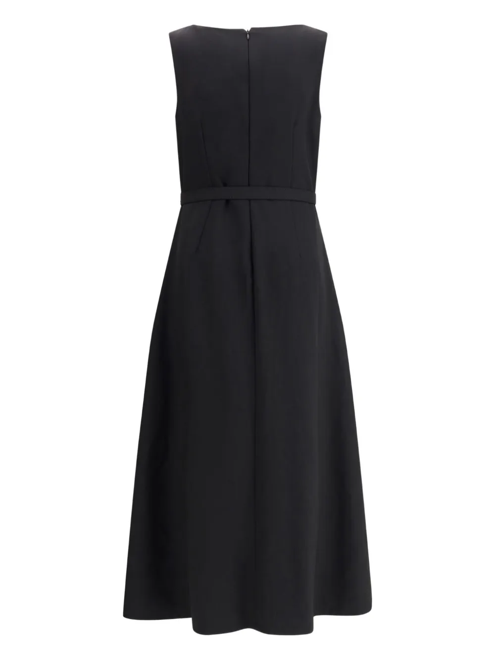 Sara Roka belted sheath dress - Zwart