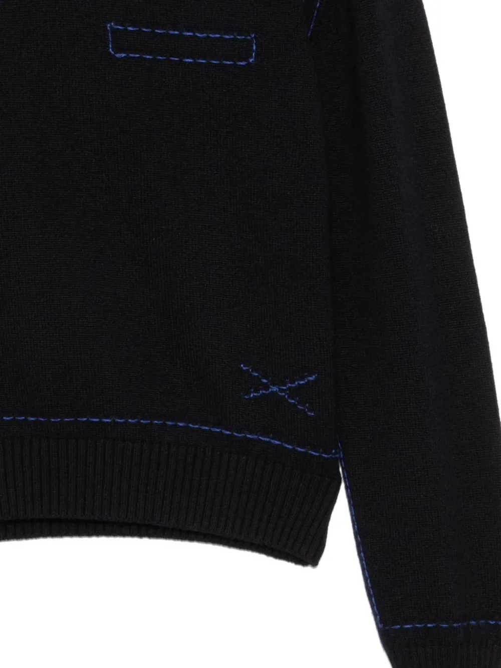 Barrie Trui met stiksel Zwart