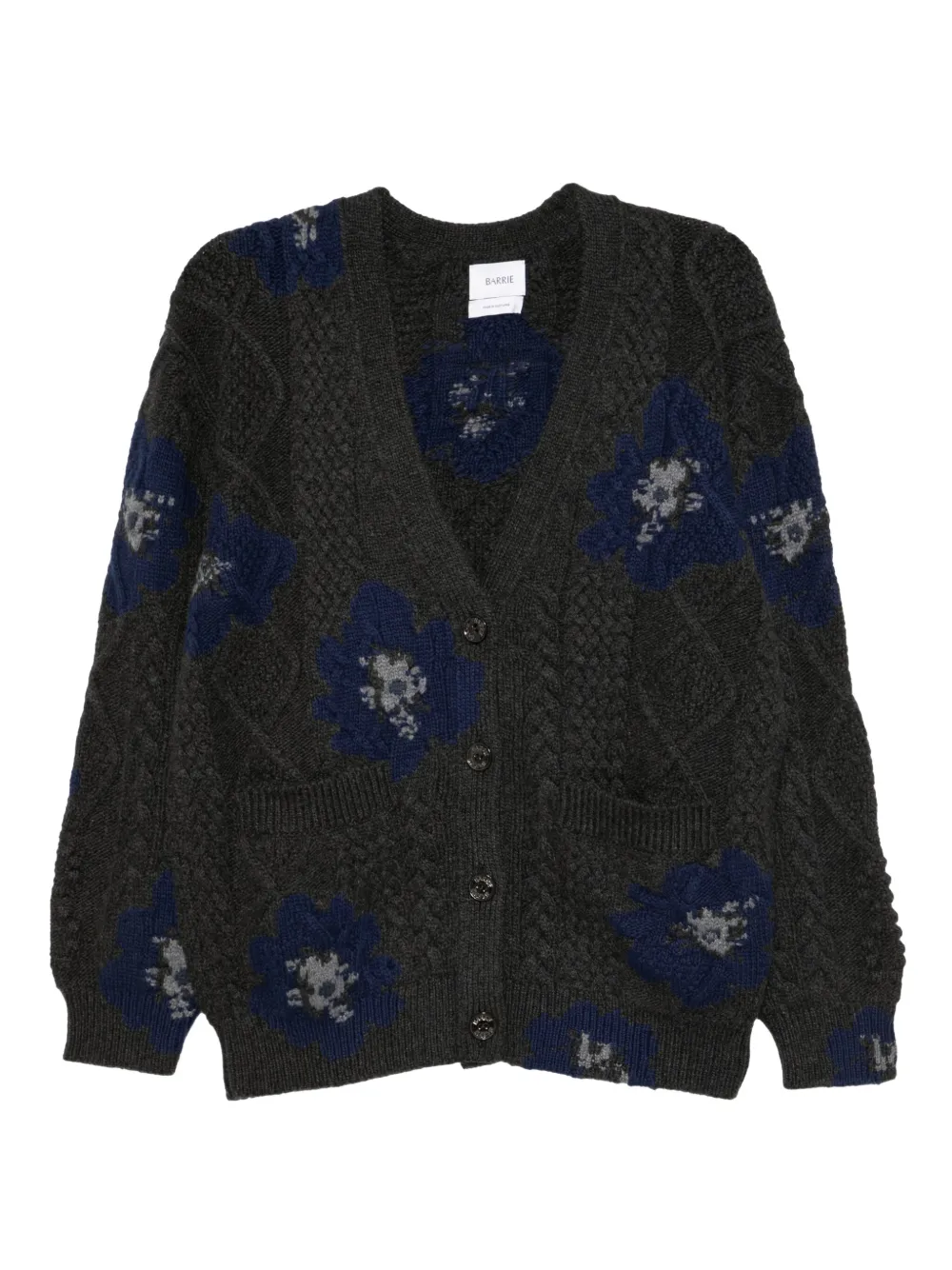 Barrie cockade-flower cardigan | Grey | Image 1
