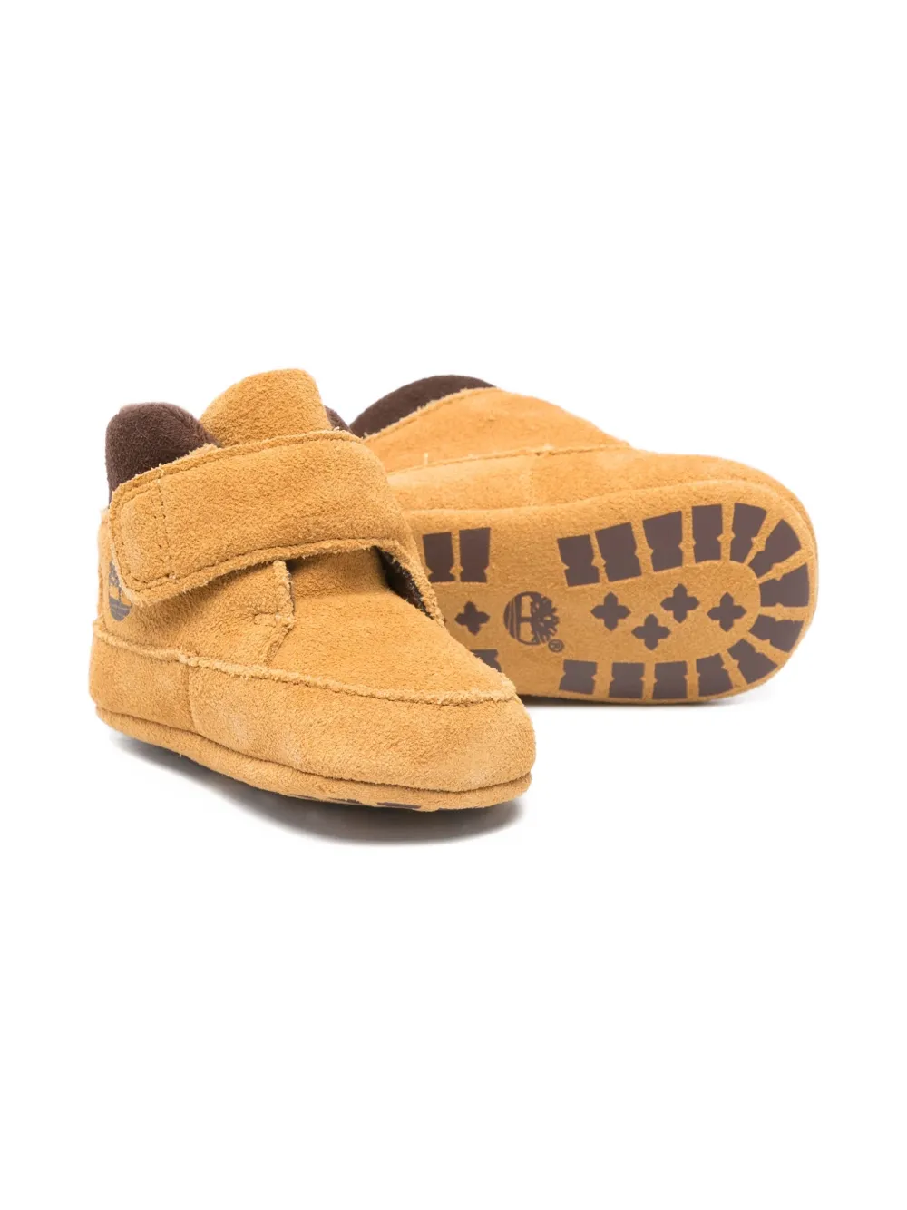 Timberland Kids leather crib shoes - EZ01 amarelo