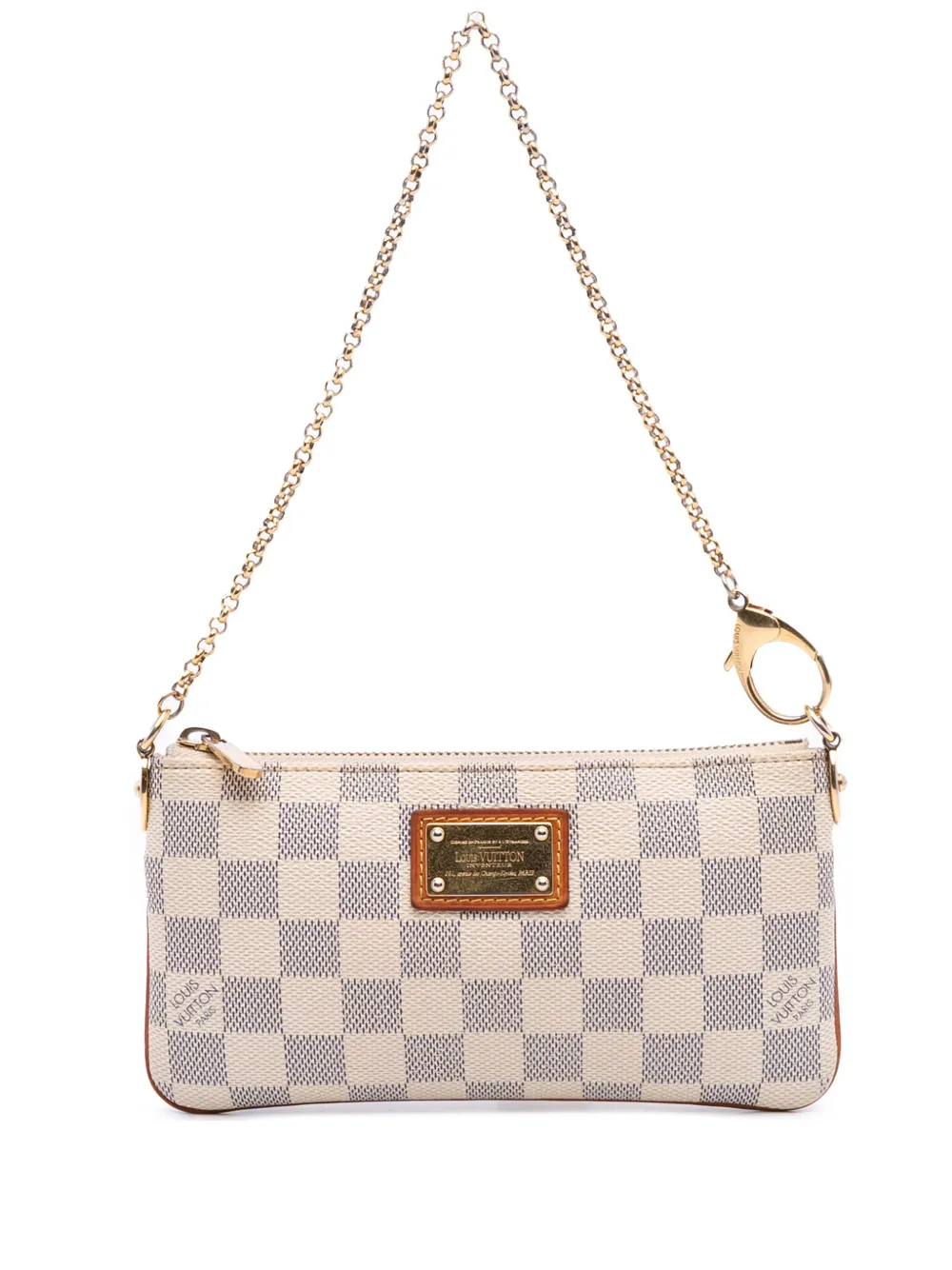 Louis Vuitton Pre-Owned 2010s ダミエ アズール ポシェット ミラ MM ハンドバッグ - ホワイト Louis Vuitton Pre-Owned 2010s ダミエ アズール ポシェット ミラ MM ハンドバッグ - ホワイト