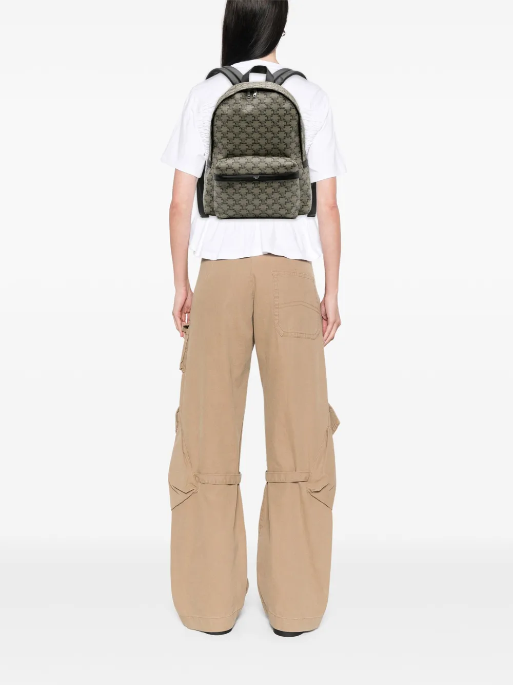 Celine Pre-Owned 2024 Medium Triomphe Coated Canvas backpack | Pre-Owned | Image 2