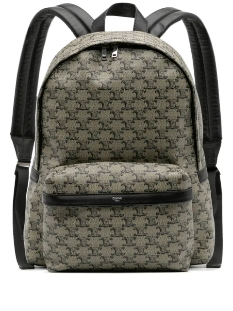 Celine Pre-Owned 2024 Medium Triomphe Coated Canvas backpack