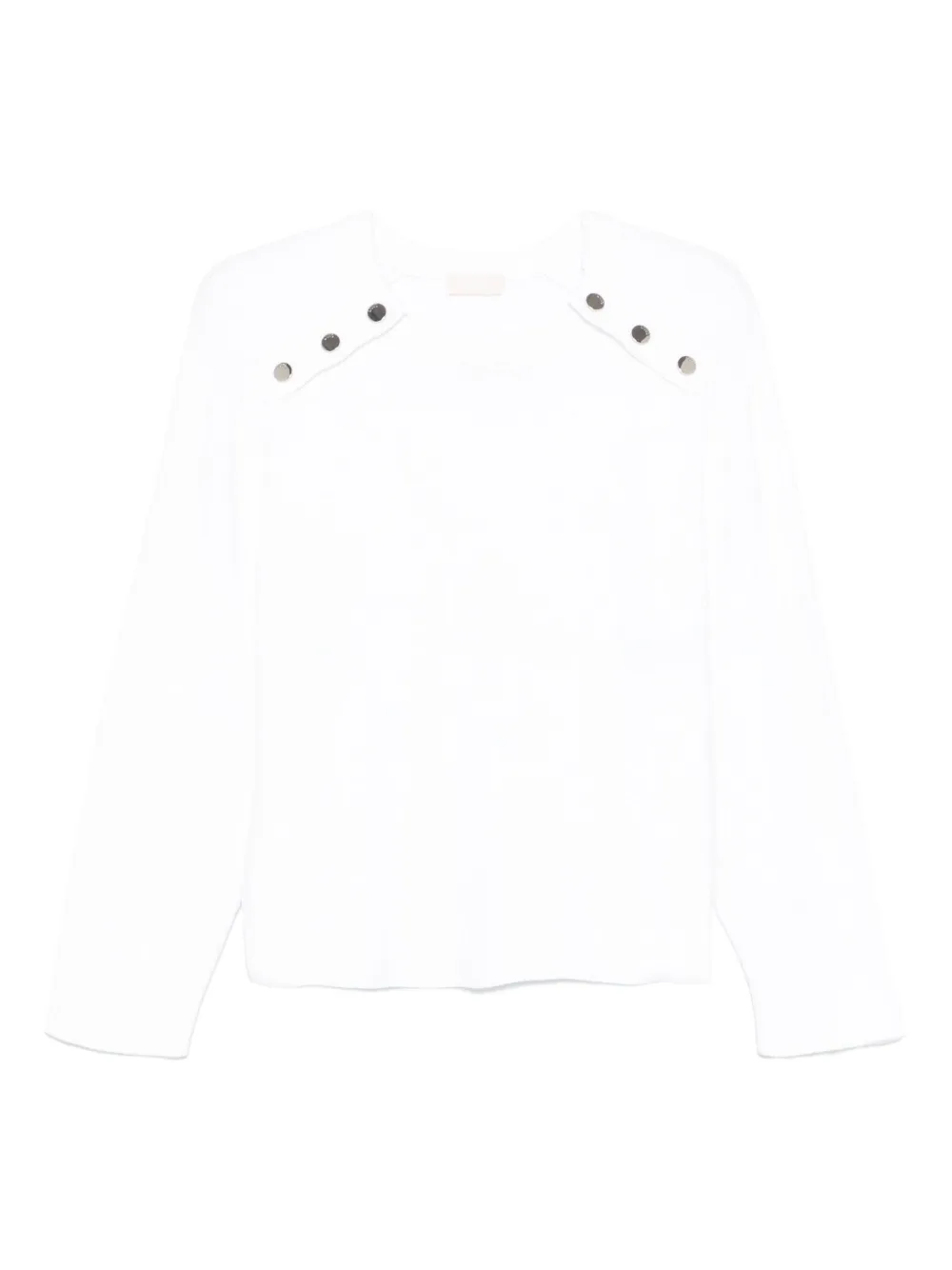 Liu •jo Long Sleeve Top In White