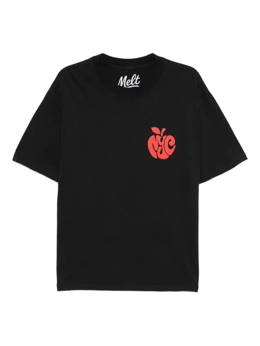 Melt graphic-print T-shirt | Black | Image 1