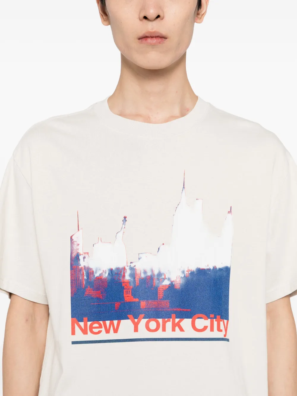Melt Graphic-print T-shirt In Neutral