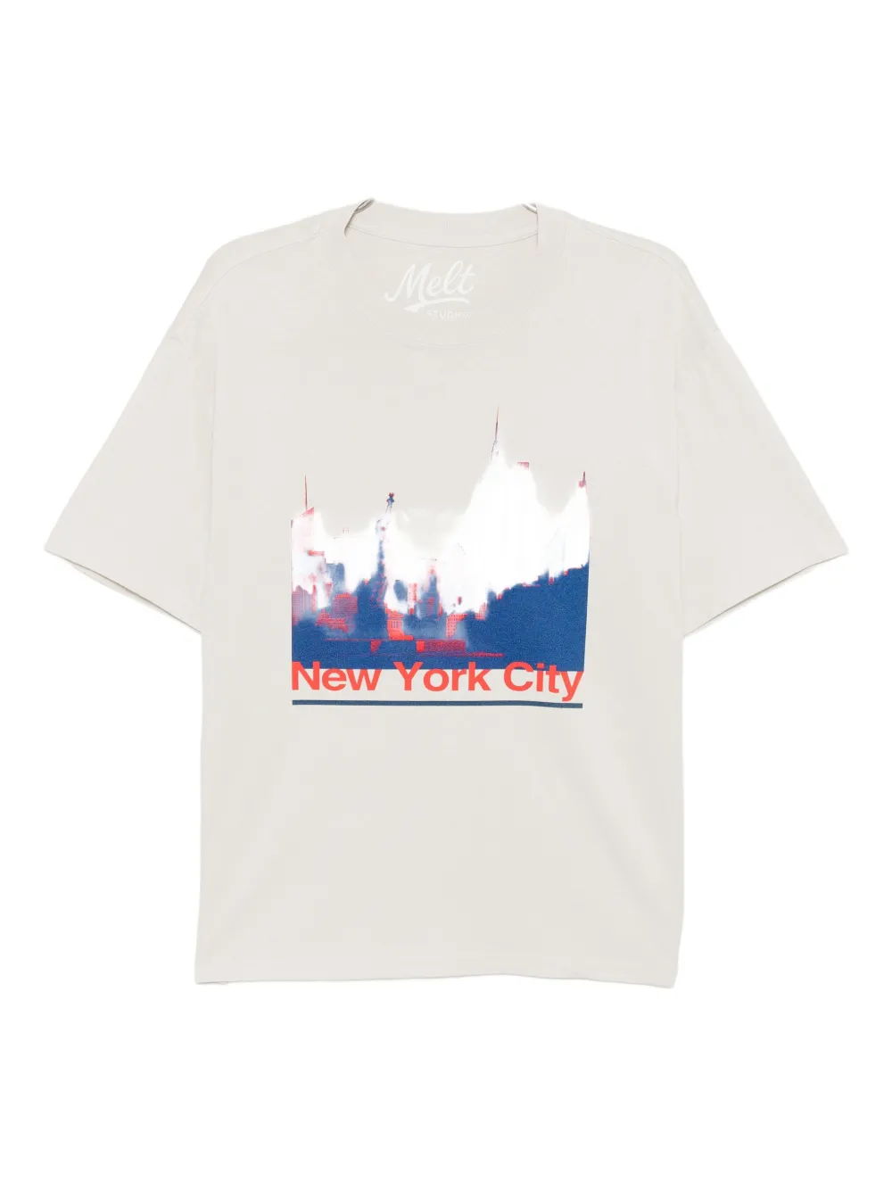 Melt Graphic-print T-shirt In Neutral