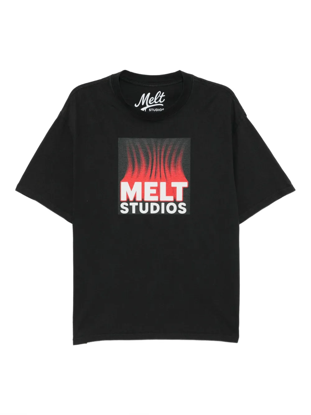 Melt graphic-print T-shirt | Black | Image 1
