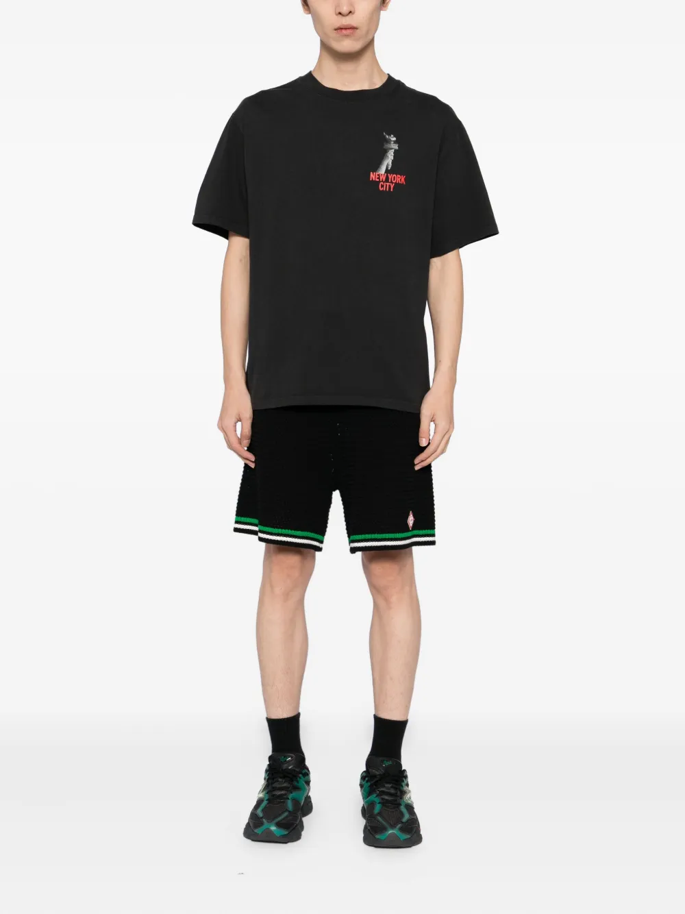 Melt Graphic-print T-shirt In Black
