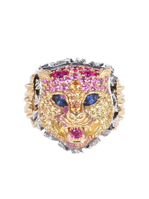 Gucci 18K yellow gold Le Marche des Merveilles multi-stone ring
