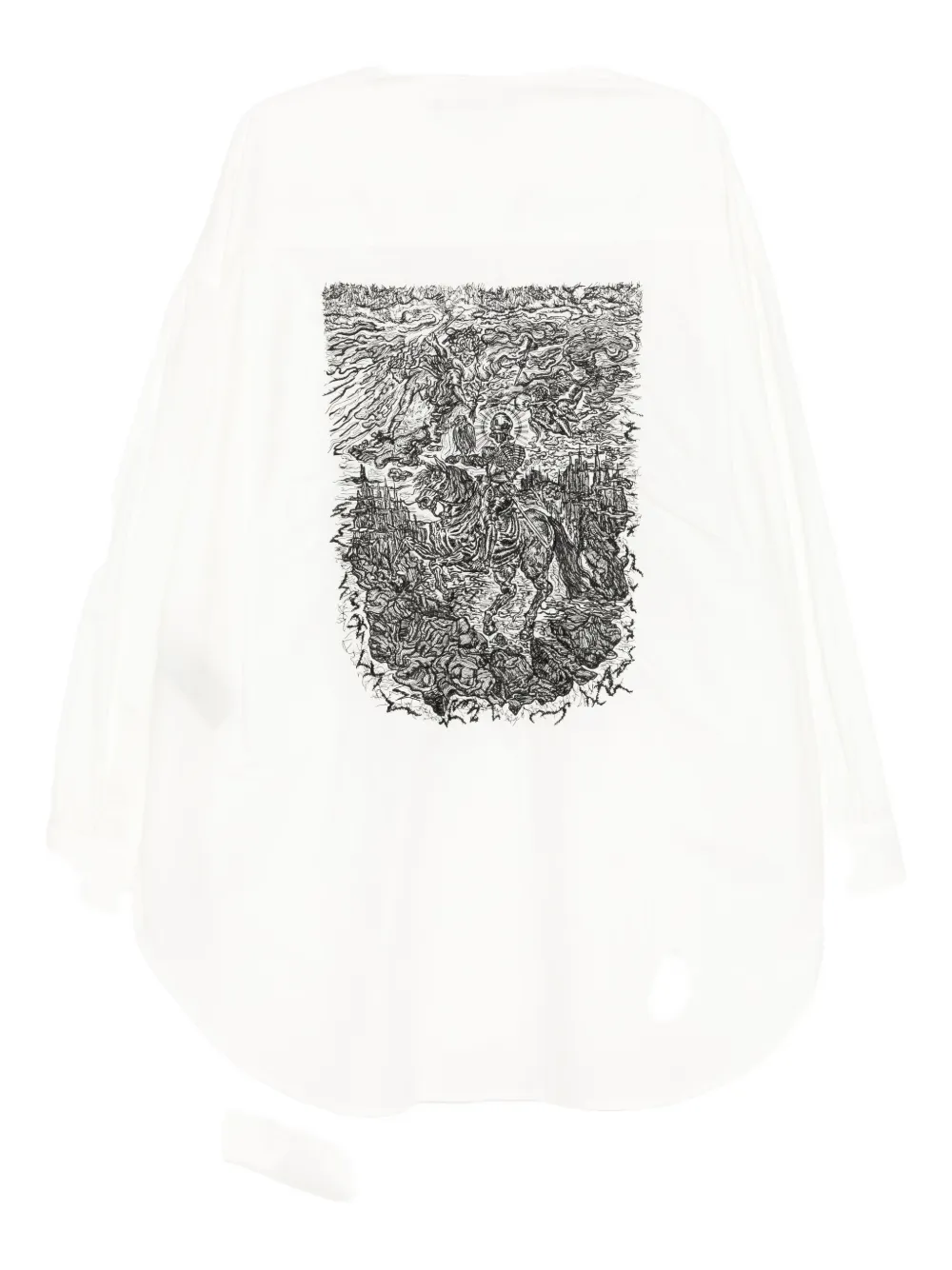 SONGZIO graphic-embroidered shirt - Wit
