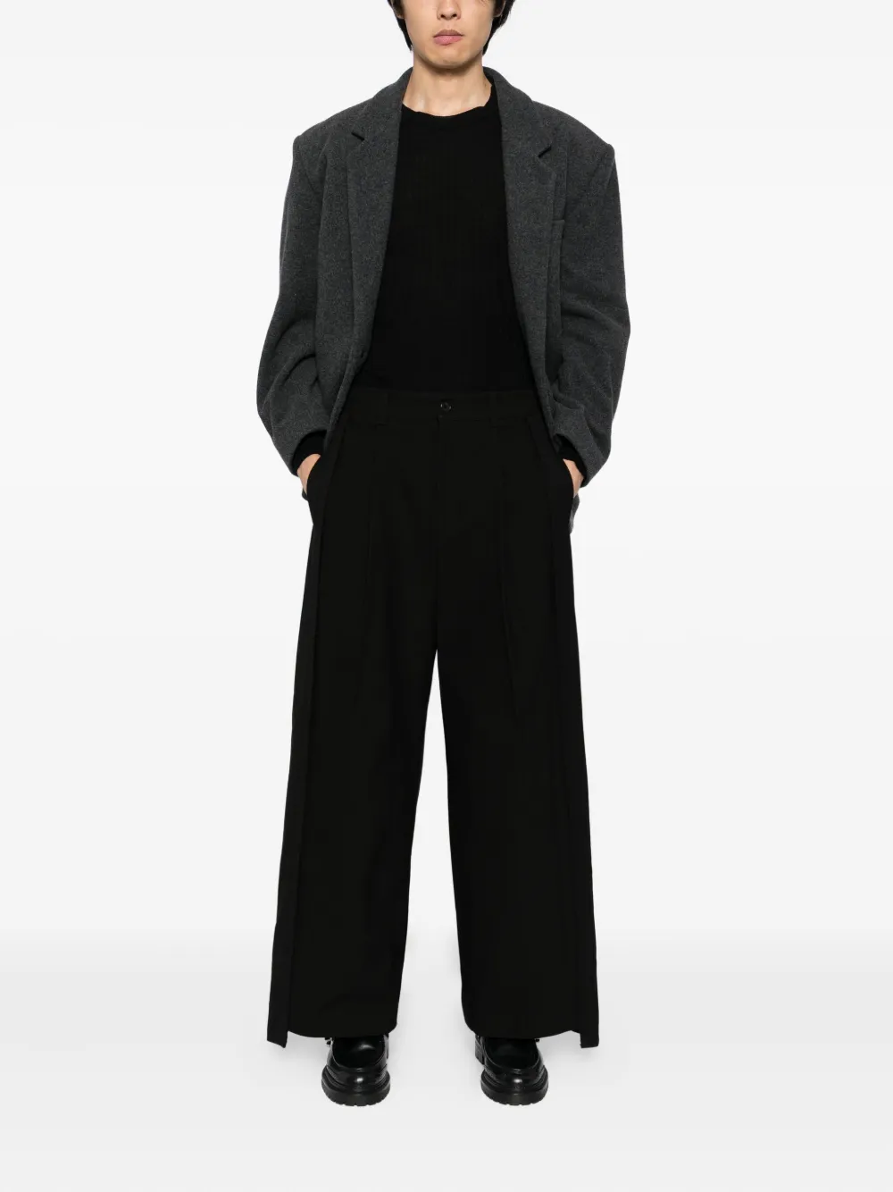 SONGZIO pleated trousers - Zwart