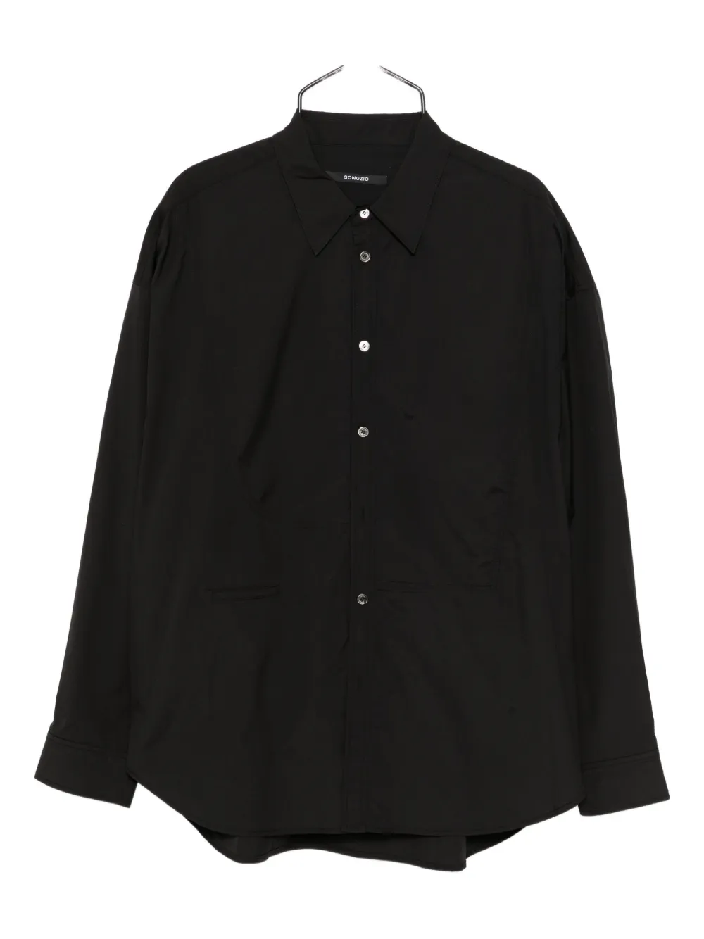 SONGZIO graphic-embroidered shirt - Nero