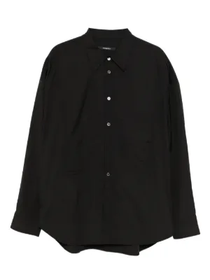 Black Comme Des Garçons ラッフル シャツ | ブラック | FARFETCH JP