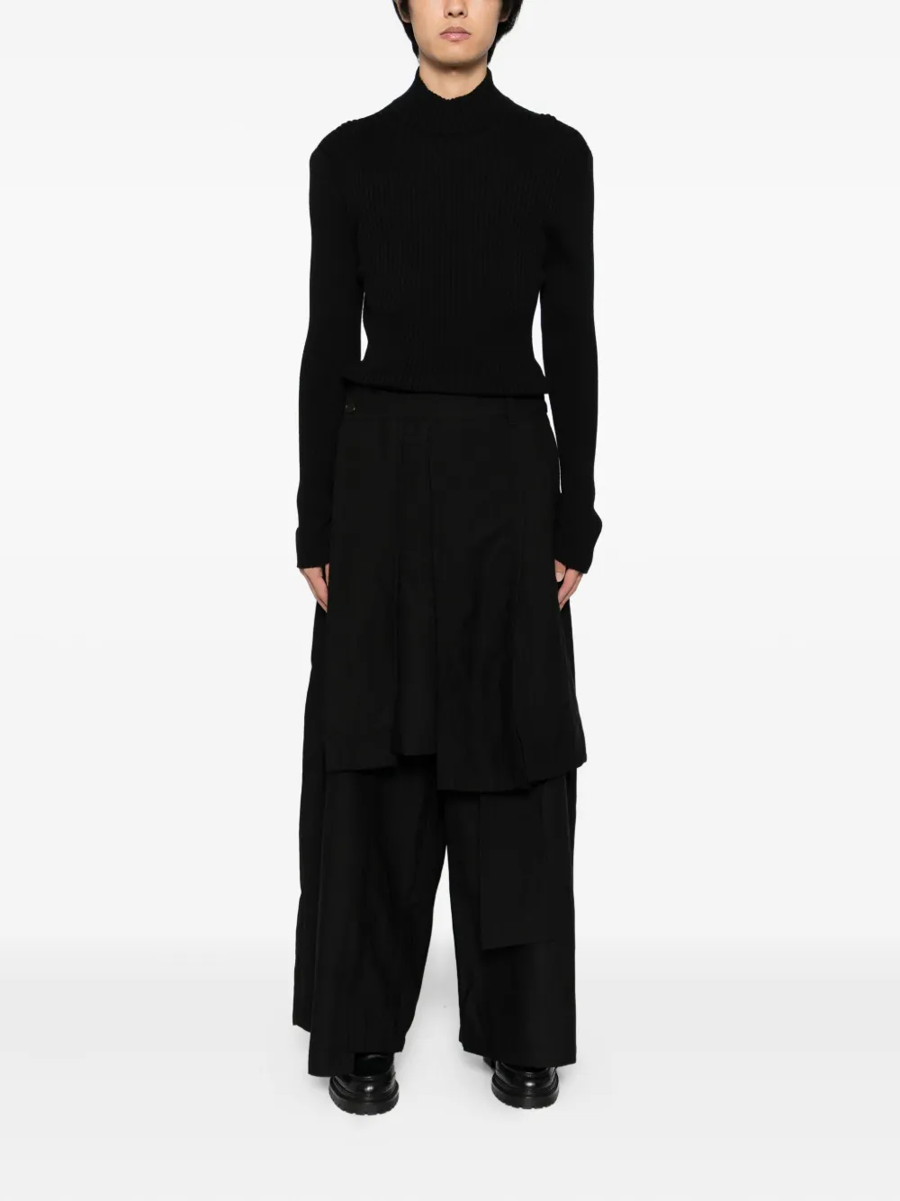 SONGZIO cut-out trousers - Zwart