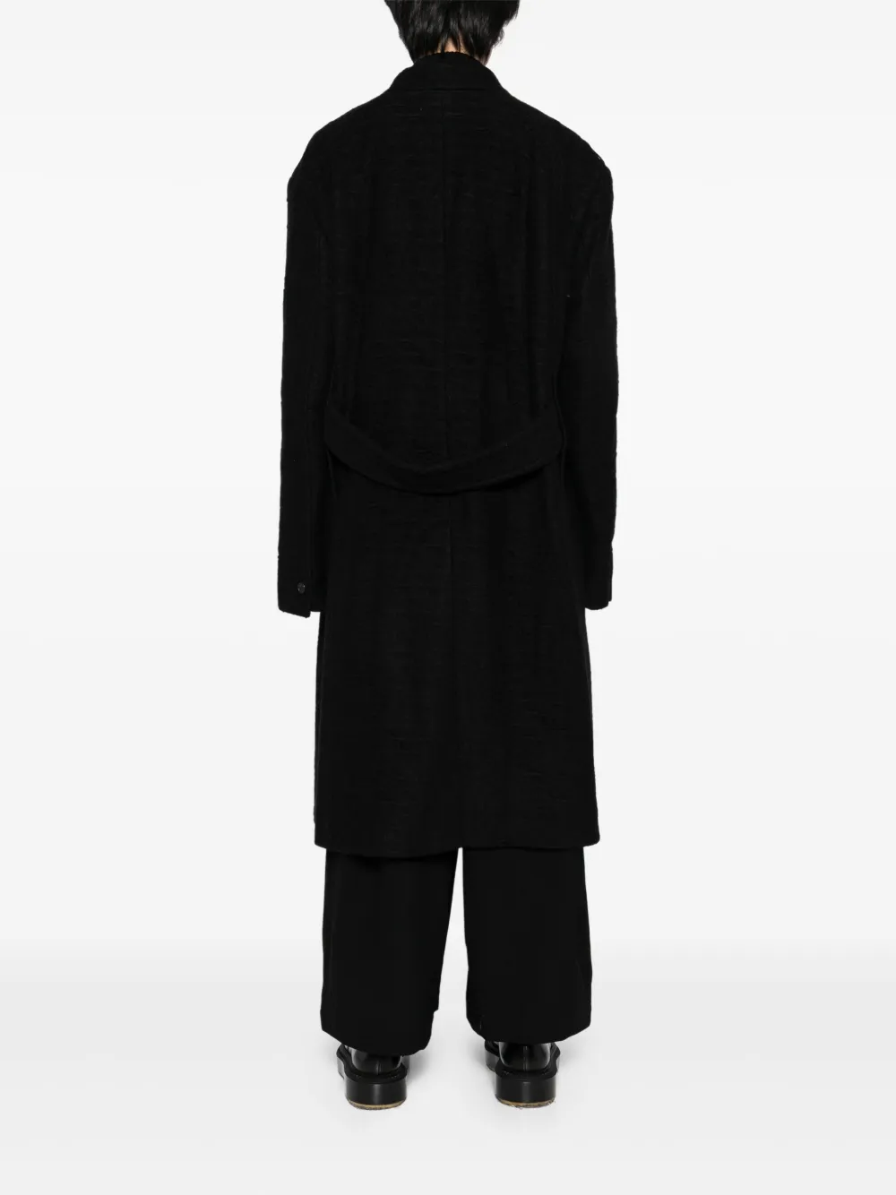 SONGZIO Jas met enkele rij knopen Zwart