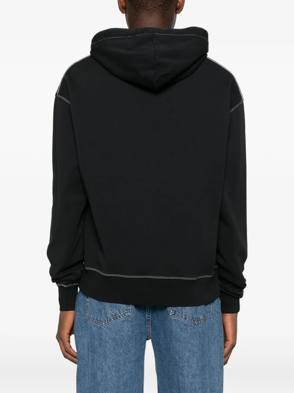 Carrer Hoodie met contrasterend stiksel Zwart