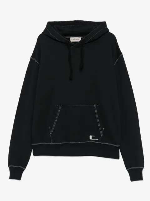 Carrer contrast-stitching hoodie