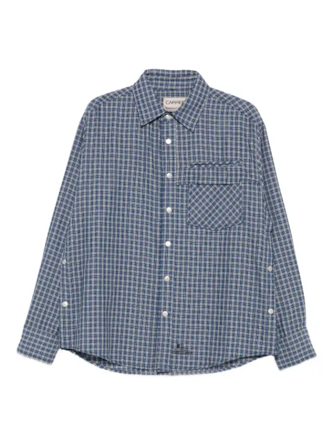 Carrer checked chest-pocket shirt